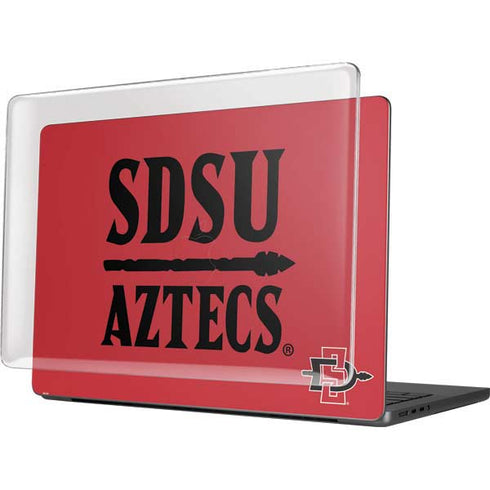 San Diego State University Aztecs Red MacBook Pro 14in (2021-24) Case plus Skin
